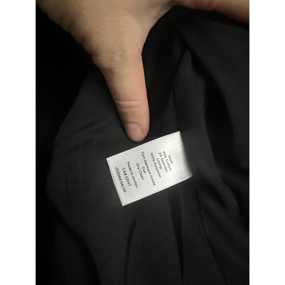 NWT Talbots Military Officer Jacket Gold Buttons Black W/ White Trim Jacket - Picture 9 of 10